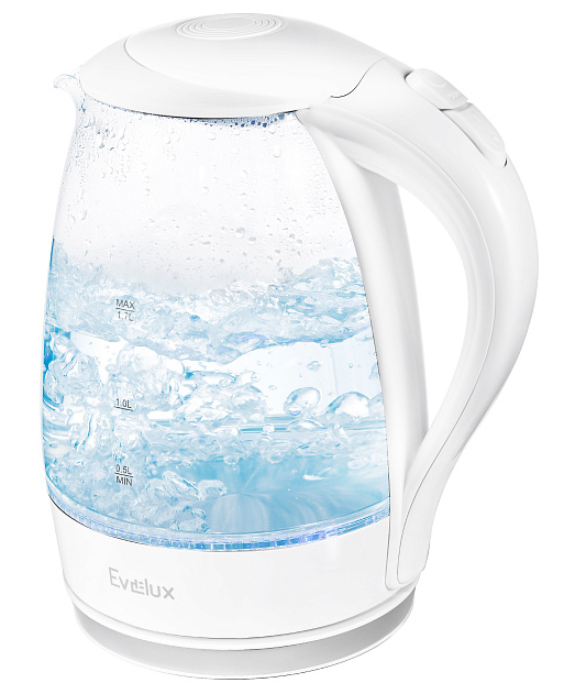 9160740 Электрочайник Evelux EWK 0903 G белый STDN-0092416 - Вид №1