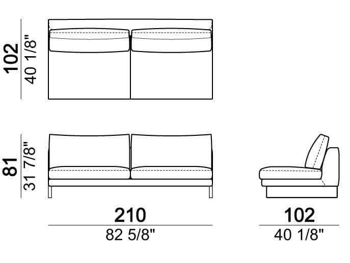 Секционный кожаный диван Arketipo EGO ARCH-00053712 - Вид №9
