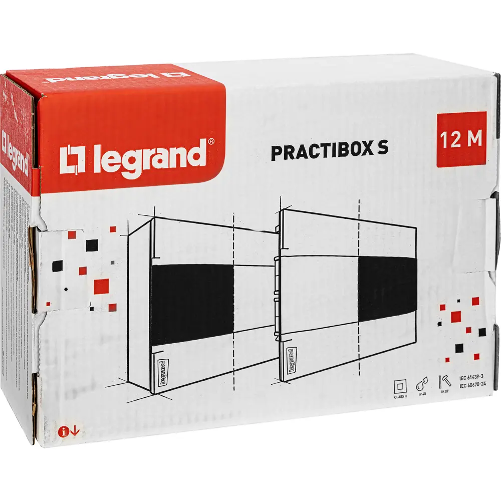 Щит распределительный встраиваемый Legrand Practibox S 12 модулей IP40 пластик цвет белый STLM-2034037 - Вид №4
