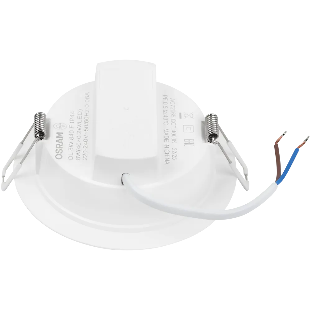 Светильник точечный LED встраиваемый Osram Ret 760LM отверстие 100мм 8 Вт нейтральный белый свет цвет белый STLM-2172991 - Вид №3