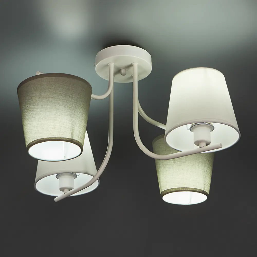 Люстра потолочная Chris 3154-304 4 лампы 12 м² цвет белый Rivoli STLM-2013103 - Вид №1