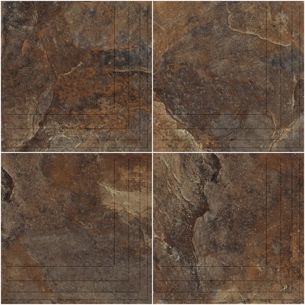 Керамин Касл Рок - угловая ступень с фактурой камня в коричневом оттенке 89411859 STLM-1567325 - Вид №1