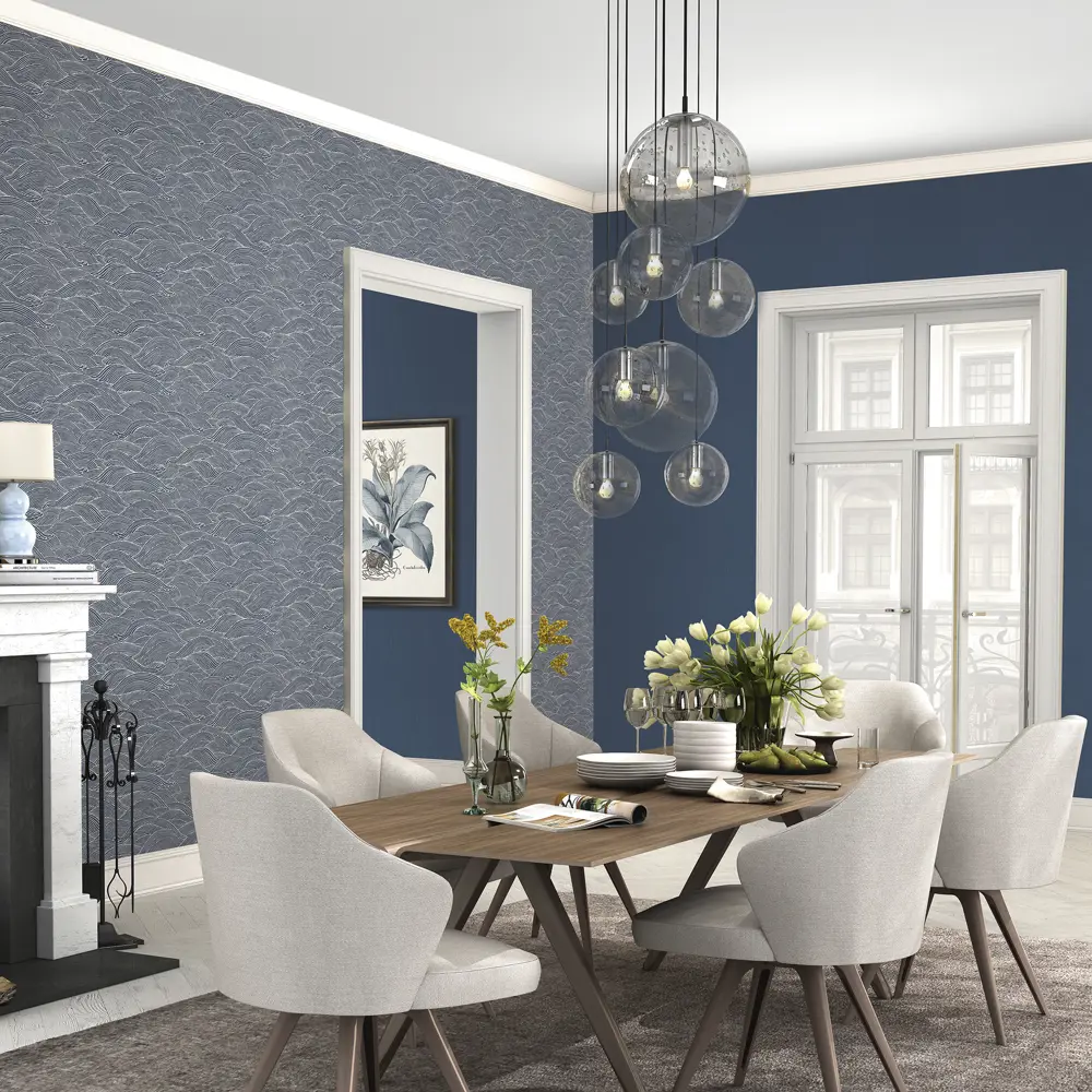 Обои на флизелиновой основе, цвет синий, 0.53х10.05 м 82164489 STLM-2171346 Rasch Barbara Home Collection - Вид №3