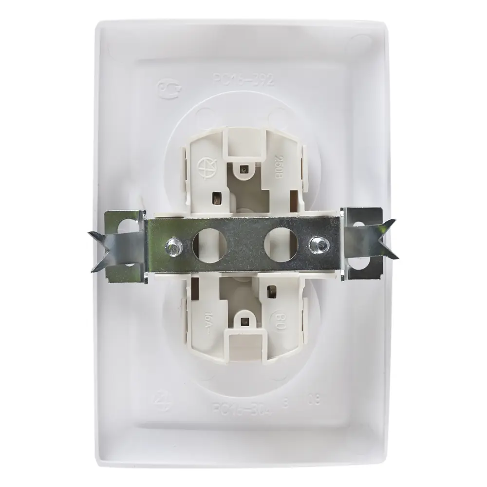 Розетка Reone 2-х постовая белая STLM-2182950 - Вид №1