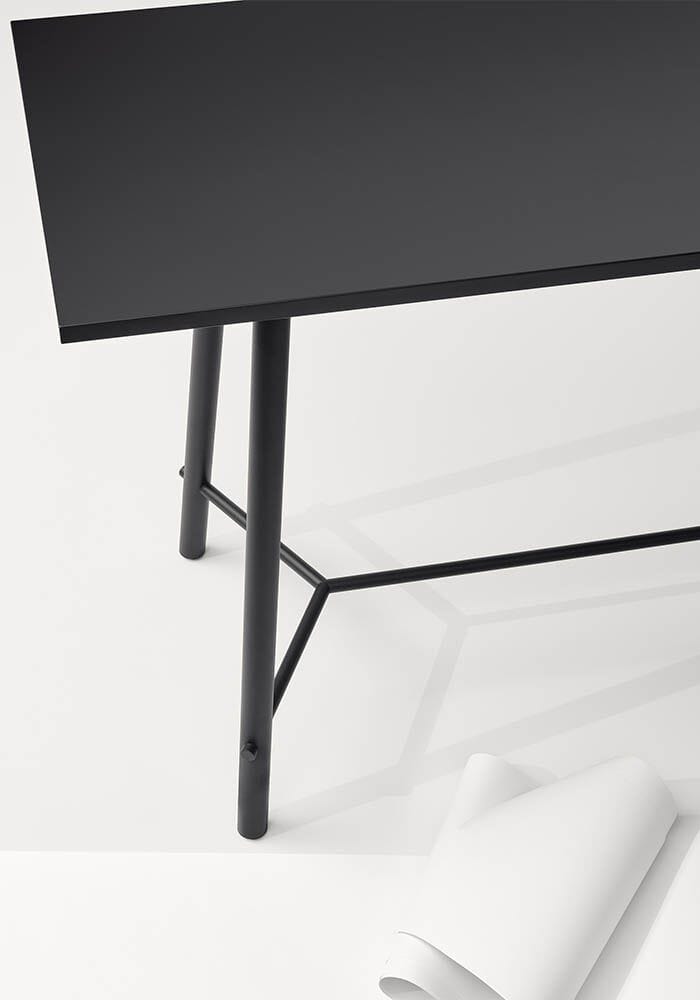 Высокий прямоугольный стол для совещаний из стали и дерева Infiniti RECORD MEETING ARCH-00121329 - Вид №2