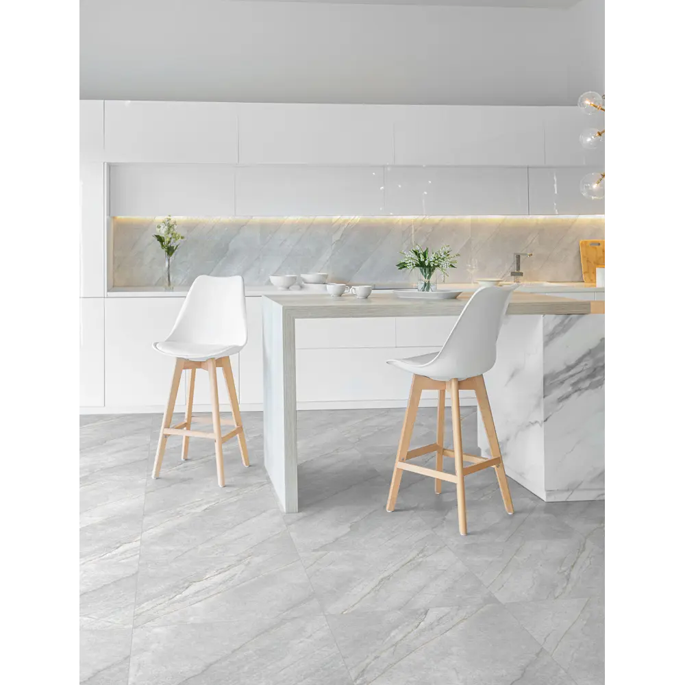 Глазурованный керамогранит Global Tile Donna_GT 60x60 см 1.44 м² лаппатированный цвет серый 89456544 STLM-2049490 - Вид №6