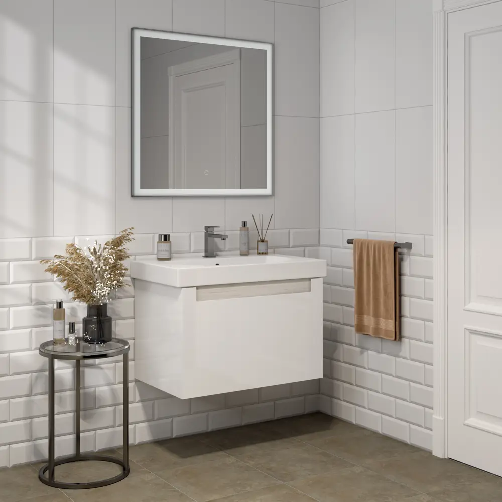 Плитка настенная Kerama Marazzi Полюс 29.5x59.5 см 1.26 м² цвет белый матовый STLM-2098326 - Вид №7