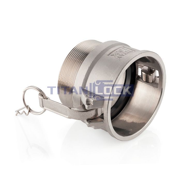 Камлок нержавеющий тип B розетка, наруж. резьба BSP 5", AISI304, TL500BSS TITAN LOCK  - Вид №2
