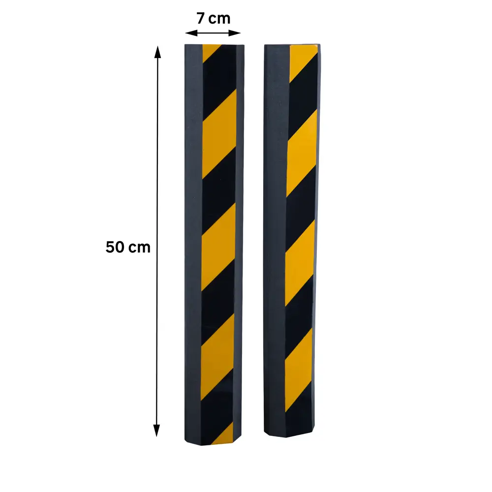 Демпфер для стен Standers мягкий, 50x7 см, цвет чёрный/жёлтый, 2 шт STLM-2140601 - Вид №6