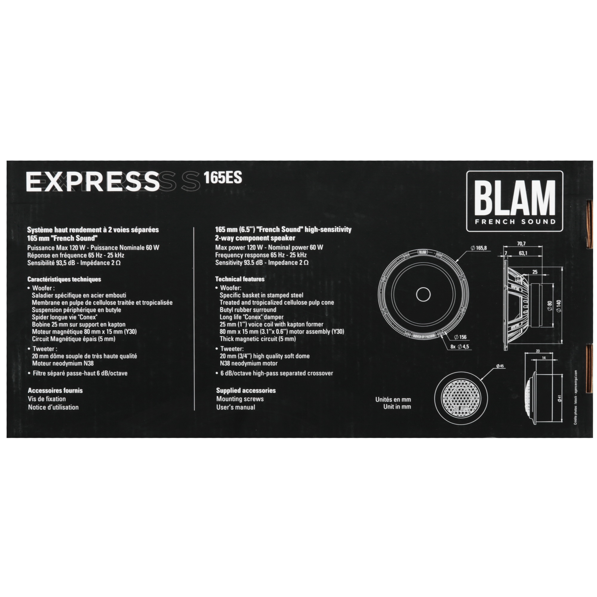 5480961 Компонентная акустическая система BLAM 165 ES STDN-0069801 - Вид №6