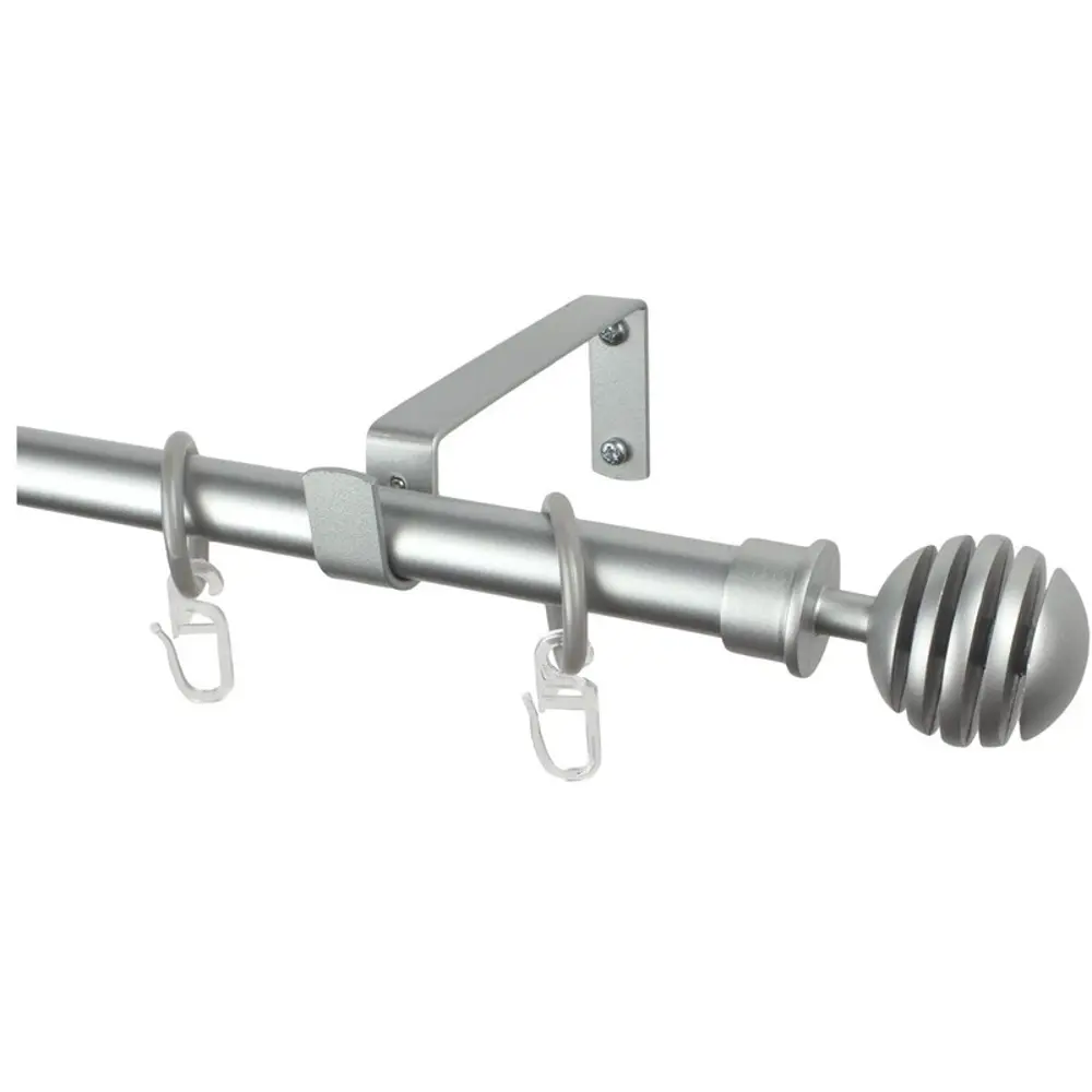 Карниз однорядный Easy «Шар» 280 см цвет серебро ARTTEX STLM-2160058