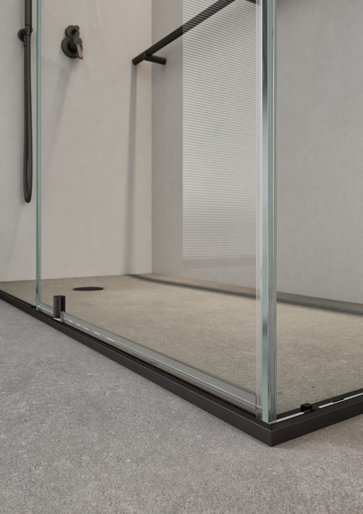 Угловая душевая кабина из хрусталя Agape Plan-a ARCH-00022984 - Вид №6