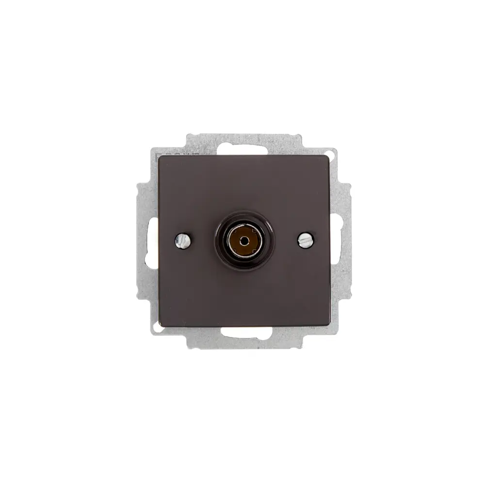 ТВ-розетка ABB BJB Basic 55 Шато оконечная цвет черный STLM-2194181