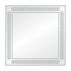 Зеркало для ванной квадратное 60х60 см MZF-231 1 МОСКОВСКАЯ ЗЕРКАЛЬНАЯ ФАБРИКА С рисунком