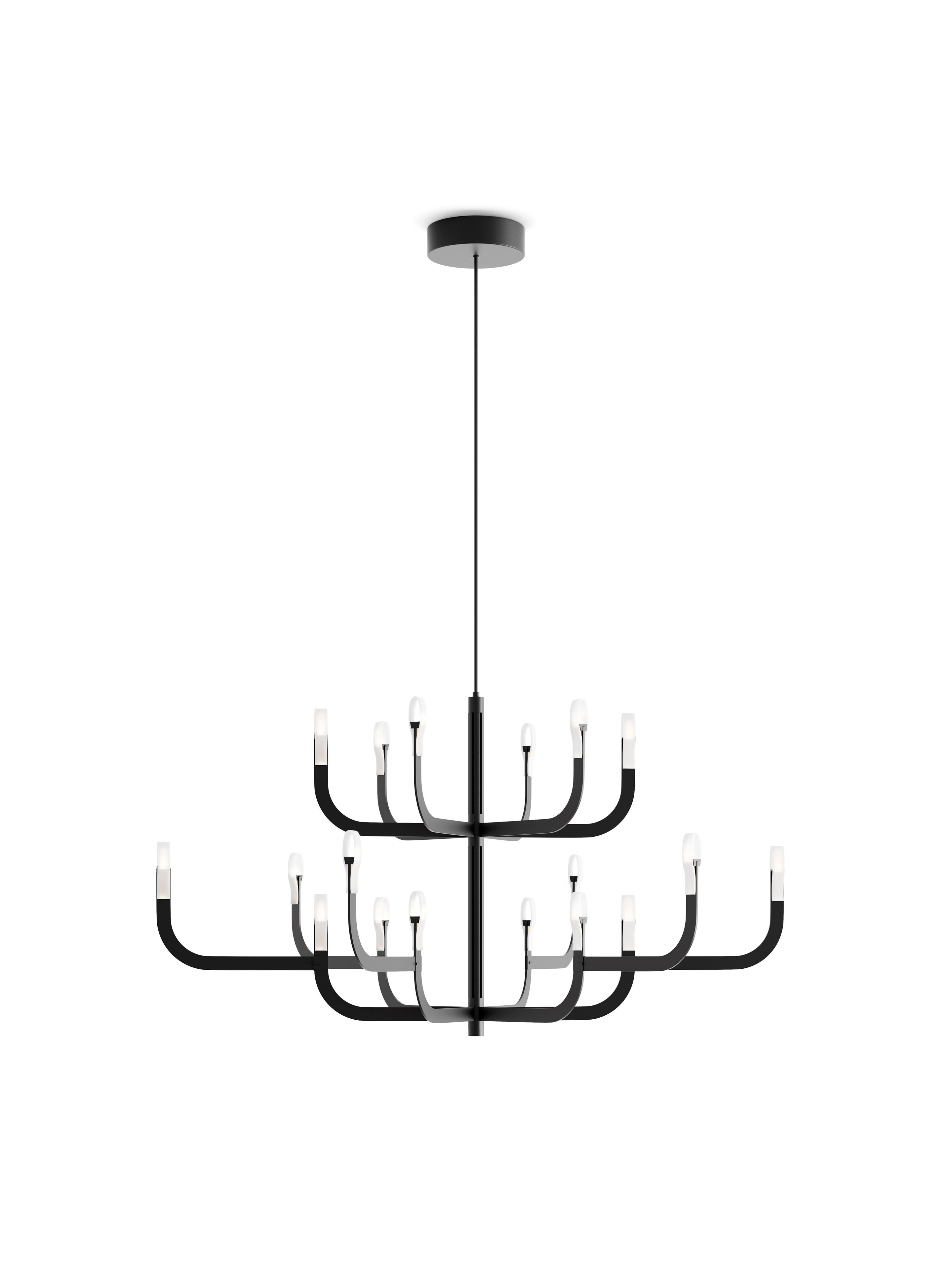 Алюминиевая светодиодная люстра LUCEPLAN J-US ARCH-00147643 - Вид №2