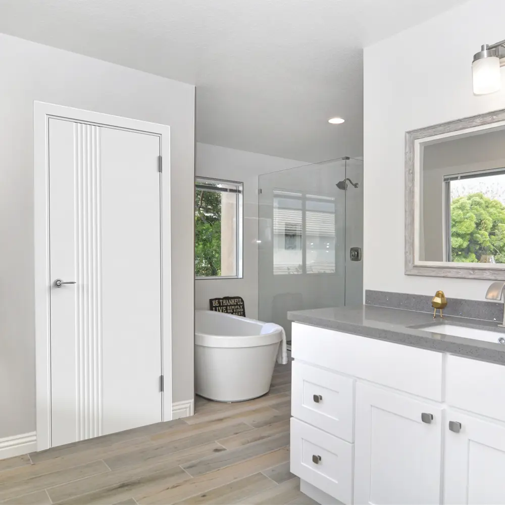 Комплект двери Сейши глухая 80x200 см эмаль цвет белый без доборов VELLDORIS STLM-2152690 - Вид №1