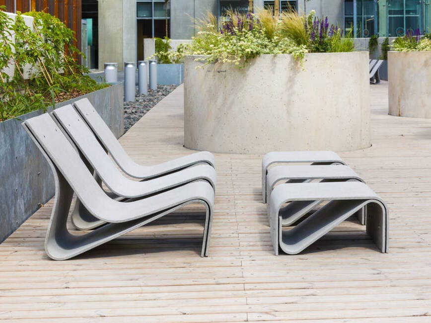 Бетонный низкий садовый столик SWISSPEARL дизайн ARCH-00086128 - Вид №4