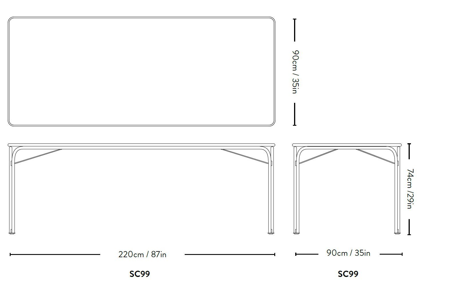 Стальной садовый стол &Tradition Торвальд ARCH-00046693 - Вид №10