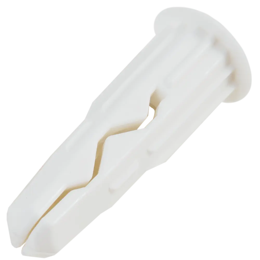 Дюбель для всех типов стен Plug 6x25 мм нейлон цвет белый 60 шт ЕВРОПАРТНЕР STLM-2152036 - Вид №1