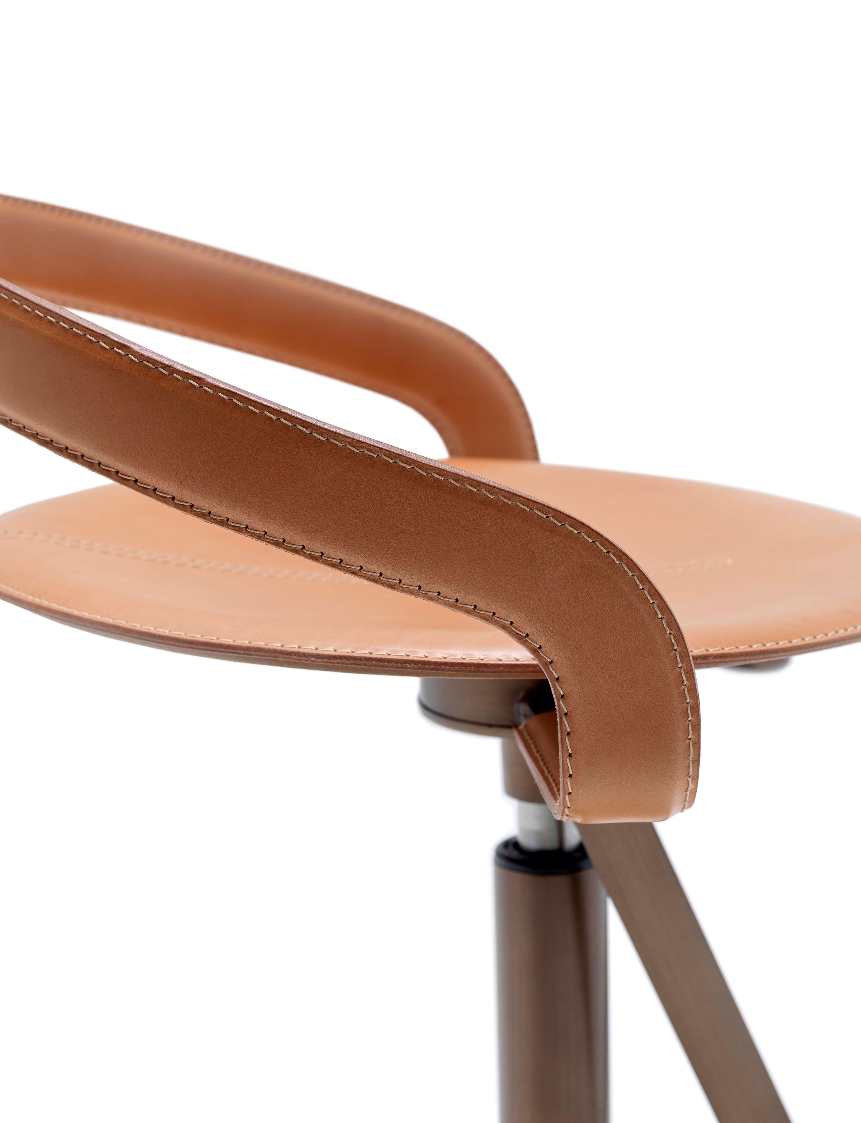 Кожаный поворотный стул Fasem CAYMAN BAR ARCH-00112456 - Вид №9