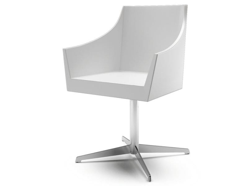 Спицевое кожаное кресло с подлокотниками Cizeta NOSS ARCH-00093303