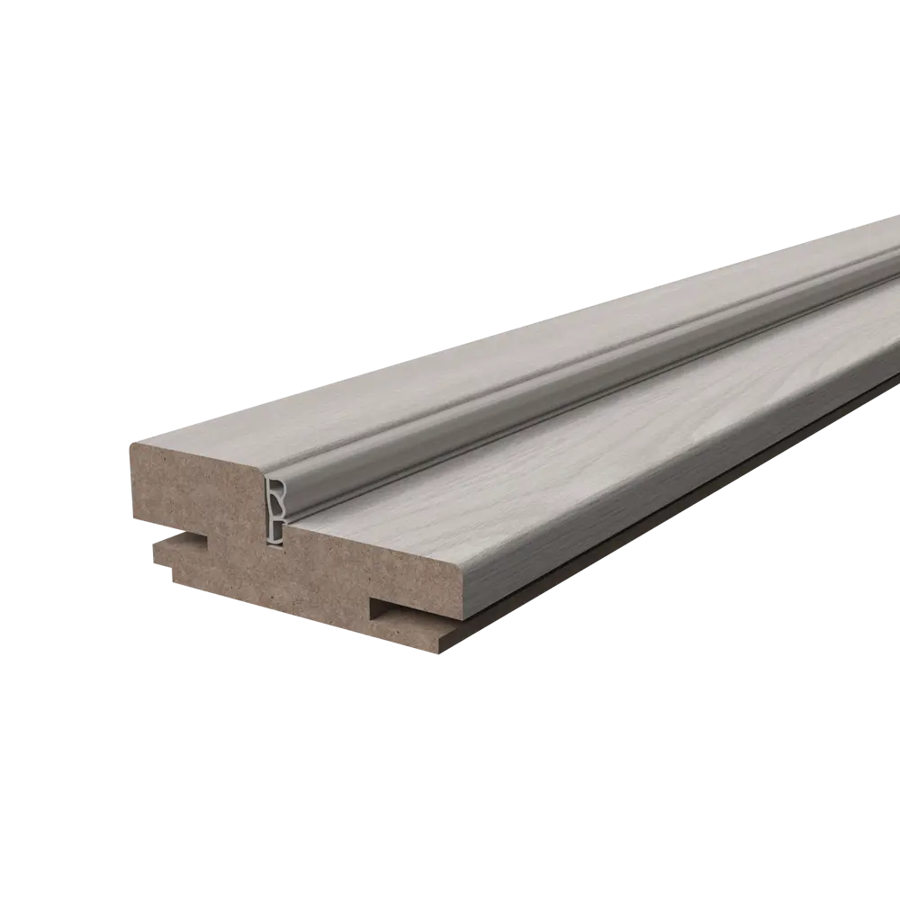 Дверная коробка телескопическая Канзас 28x80x2100 мм ПВХ ламинация цвет дуб европейский серый (комплект 2.5 шт.) VELLDORIS STLM-2048687