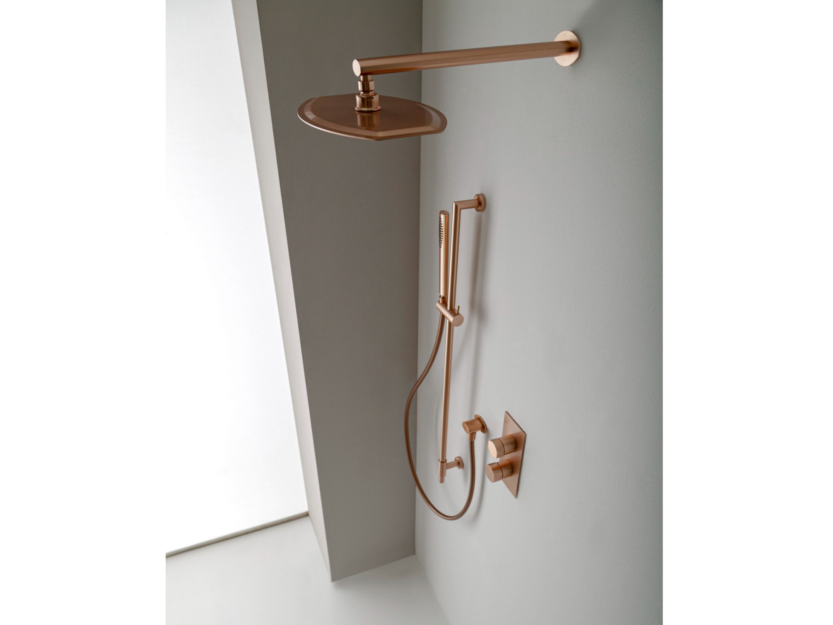 Набор для душа с одной ручкой из латуни с ручным душем Rubinetterie Treemme Hedo' ARCH-00116725 - Вид №1