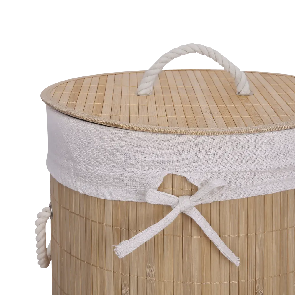 Корзина для белья Sensea Bamboo 60 л цвет бамбук STLM-2092991 - Вид №5