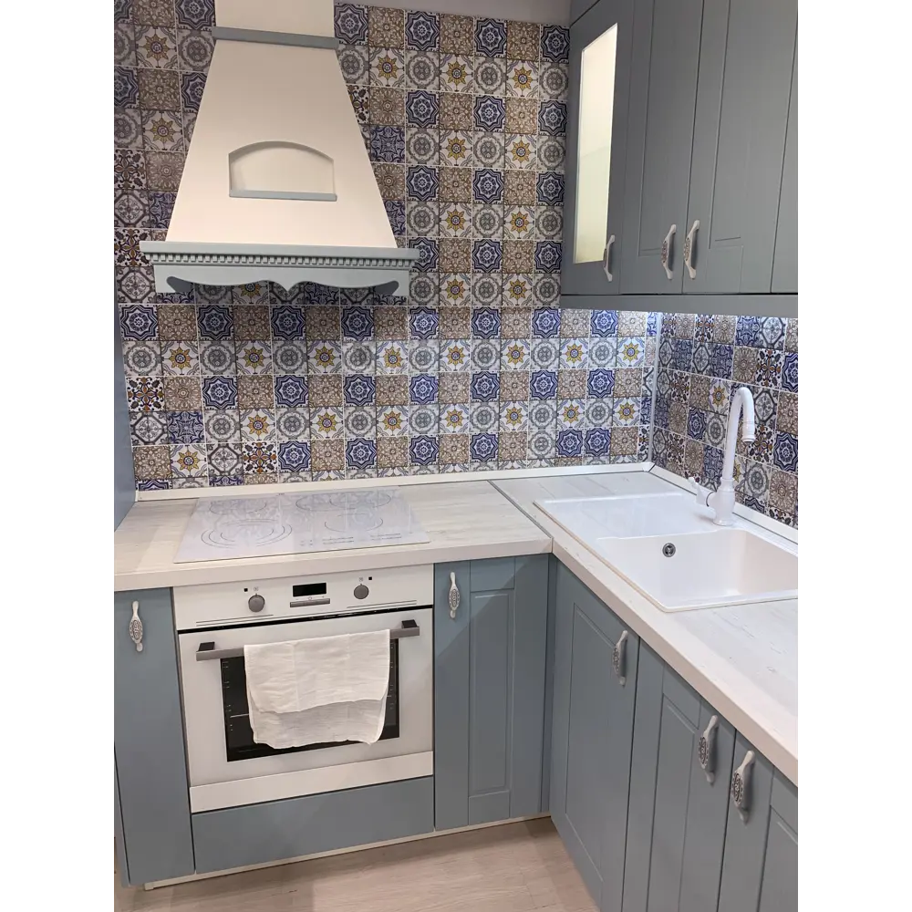 Фасад кухонного шкафа Томари 59.7x76.5см KONSENSA МДФ цвет голубой STLM-2068464 - Вид №11