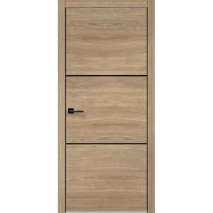 Комплект двери Канзас 2 Веллдорис глухая 80x200 см ПВХ цвет дуб европейский красный без доборов