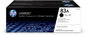 CF283AF 83a 2-pack black original laserjet toner cartridges () HP