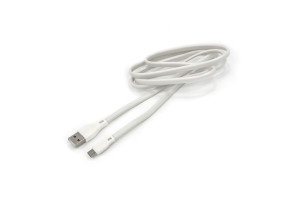 17858629 USB-кабель AM-microBM 1.2 метра, 2.1A, ПВХ, белый, 23750-BL-625W BYZ