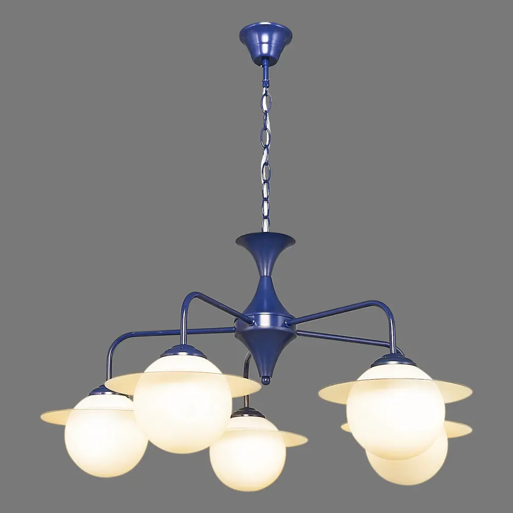 Люстра Saturn 3121/5, 5хE14х40 Вт, цвет синий 81966665 STLM-2090118 JLIGHT  - Вид №2