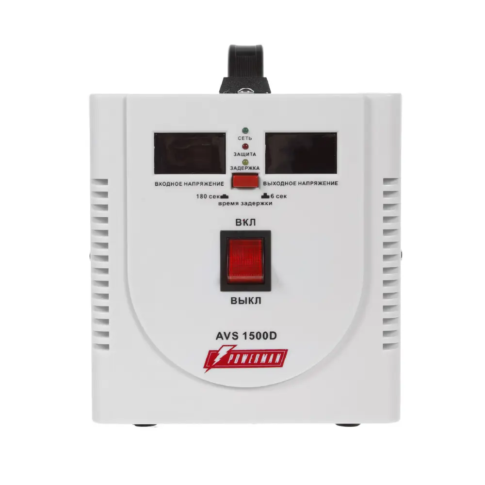 Стабилизатор напряжения Powerman AVS 1500D - защита техники при скачках сети 15640318 STLM-0006219