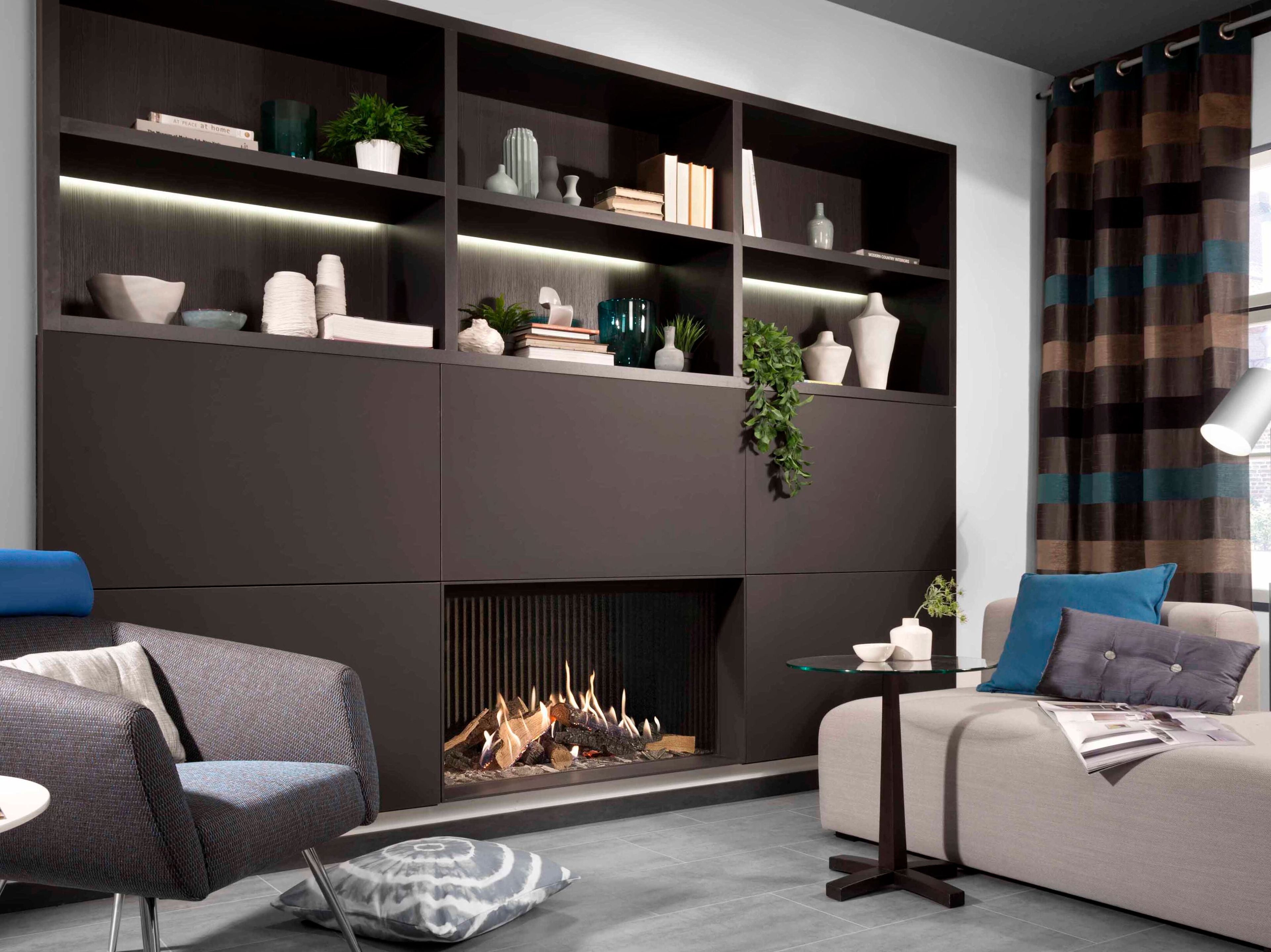 Настенный газовый камин KALFIRE GP105/59F ARCH-00084673