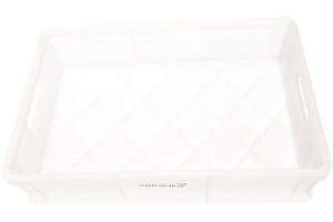 15856881 Морозостойкий сплошной ящик с ручками 600х400х140 мм, белый 16406 Тара.ру