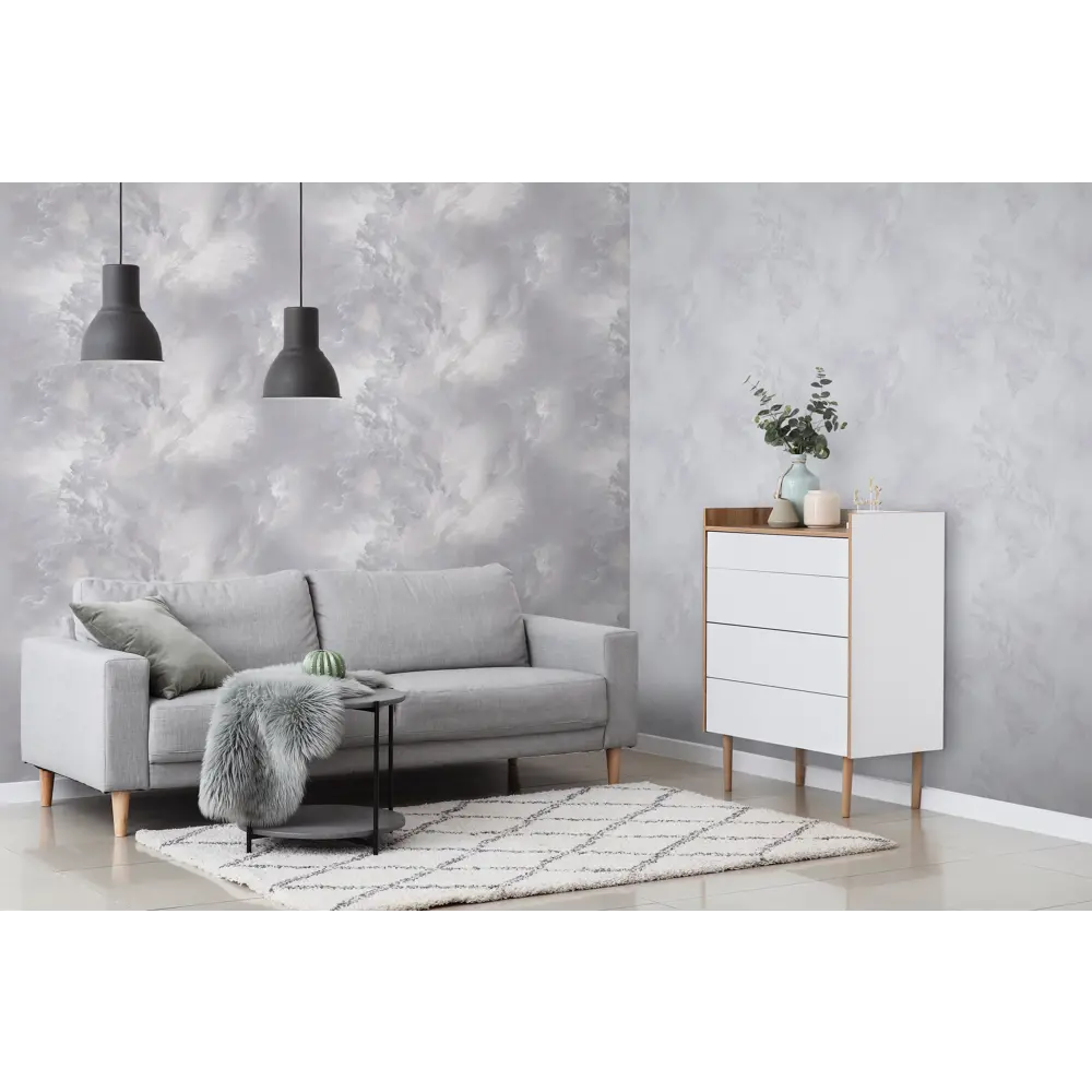 Обои флизелиновые Victoria Stenova Phantom темно-серые 1.06 м VS287178 STLM-2068063 - Вид №5