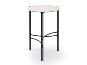 Высокий садовый стол с столешницей из натурального камня