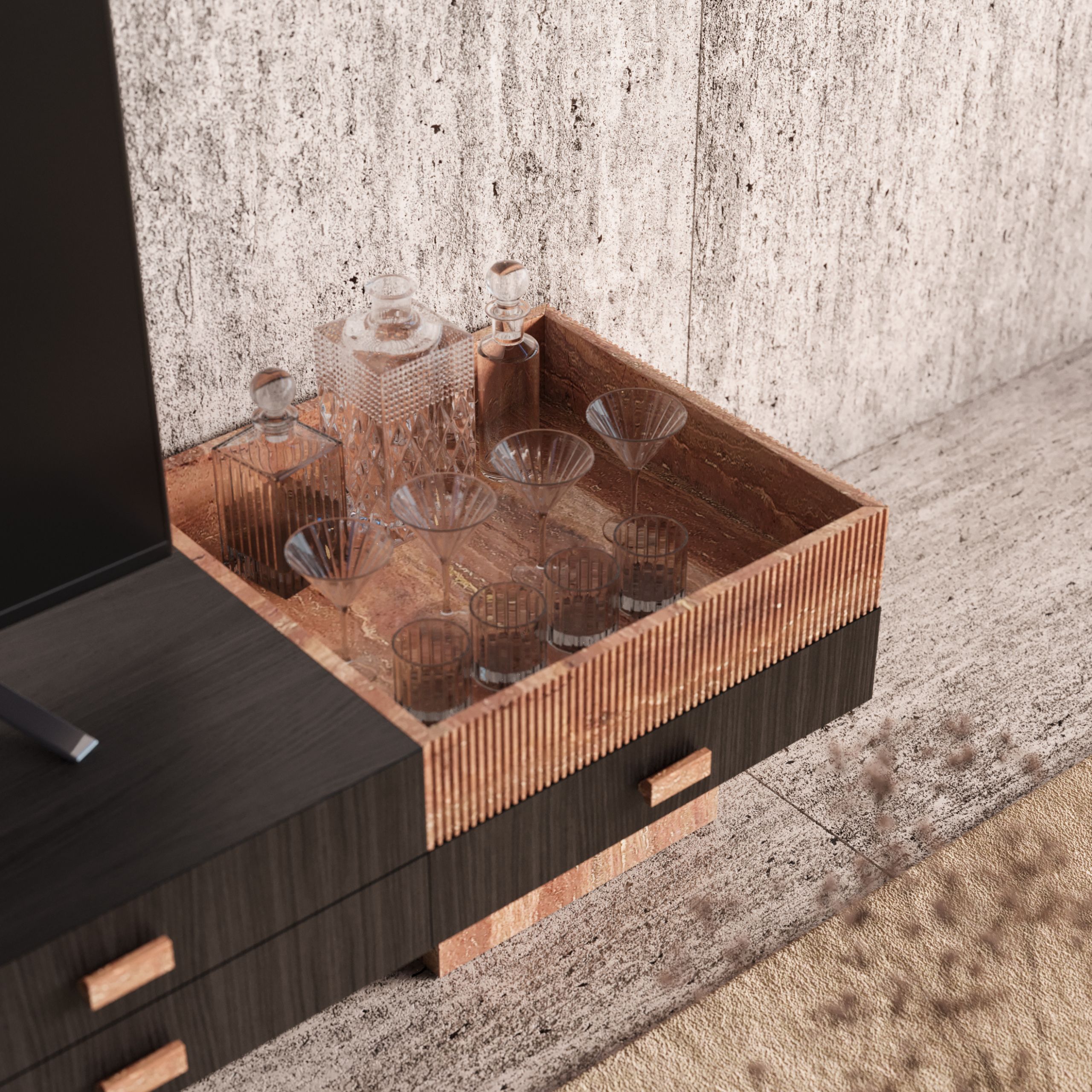 Деревянный шкаф для телевизора Stylish Club Toro ARCH-00133668 - Вид №3