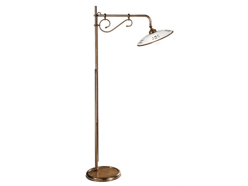 Латунный светодиодный торшер с керамическим диффузором Cremasco Illuminazione Венецианская традиция ARCH-00029463