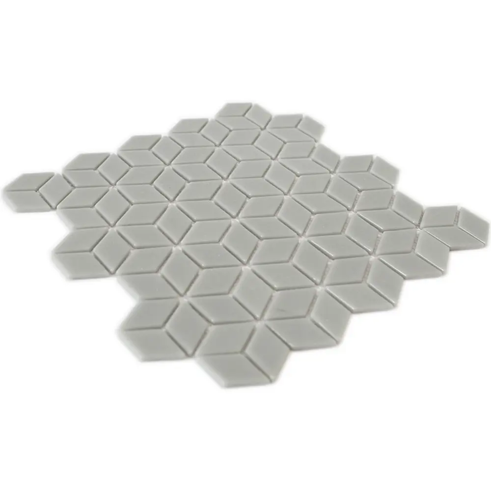Мозаика стеклянная Natural STP-GR007-RMB 26x26 см цвет светло-серый Santreyd Steppa STLM-2167241 - Вид №4