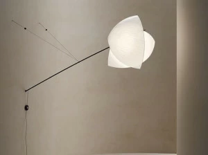 Grok Японский бумажный светодиодный настенный светильник Voiles