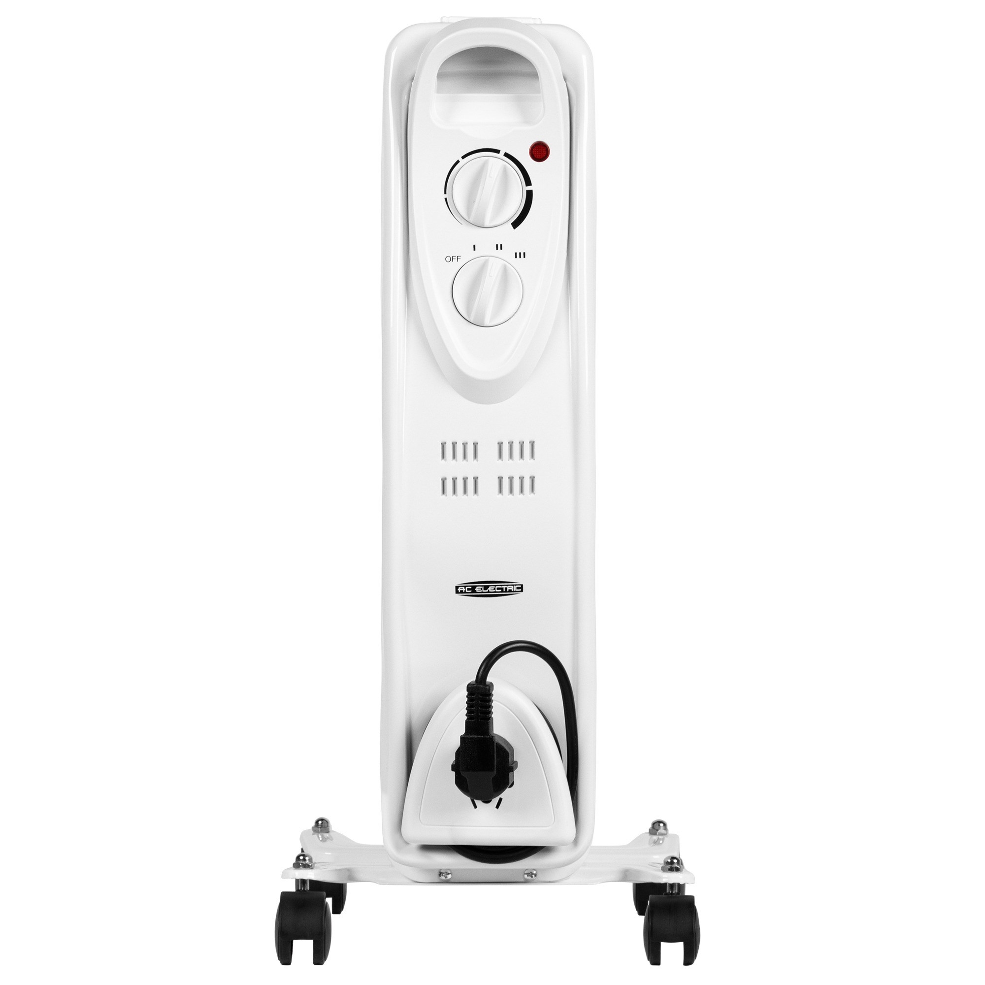 9199757 Масляный обогреватель AC ELECTRIC AOH/BM-07BW 1500 белый STDN-0103678 - Вид №1
