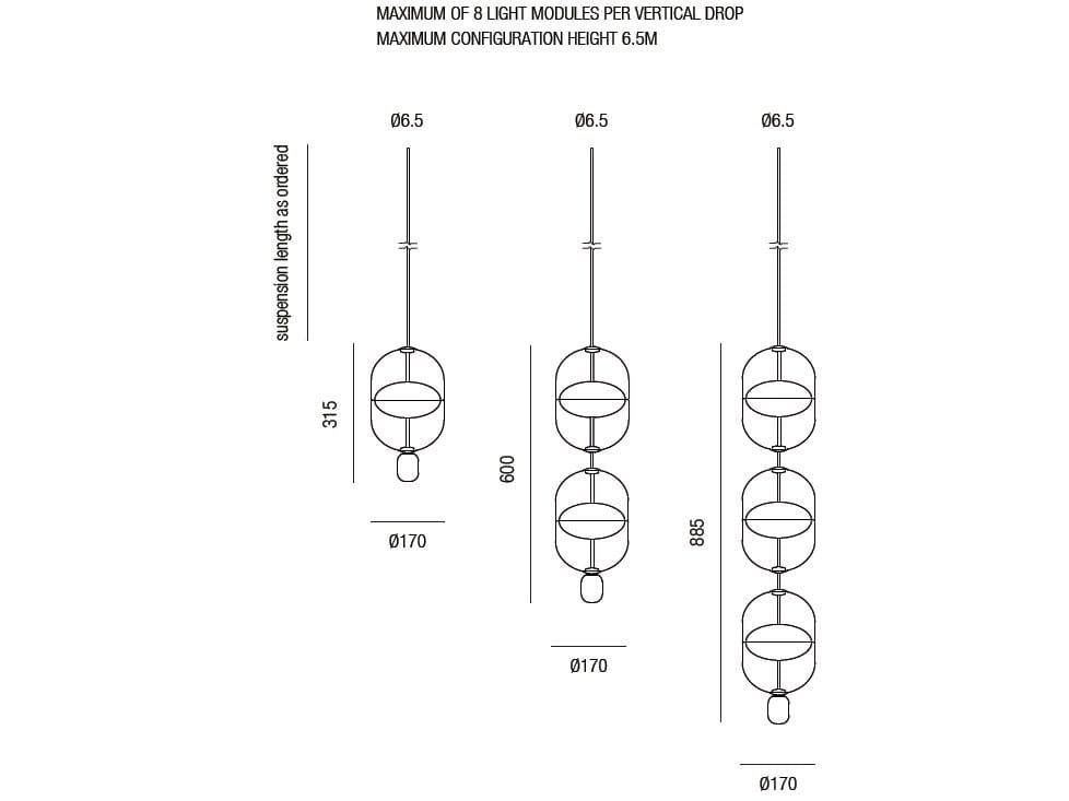 Светодиодный подвесной светильник из камня и стекла Rakumba Indre ARCH-00078865 - Вид №13