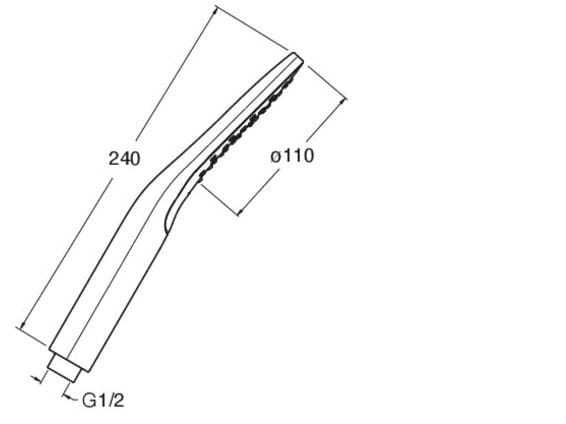 Ручной душ ABS с системой защиты от накипи CRISTINA Rubinetterie дополнения для душа / ванны / умывальника-Shower &amp ARCH-00140445 - Вид №2