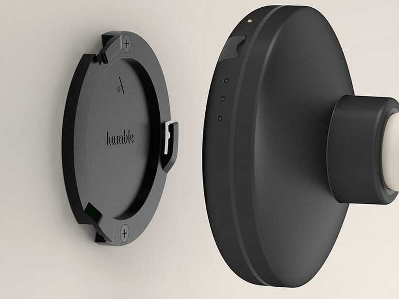 Беспроводная алюминиевая и стеклянная настенная лампа In Stock Humble ARCH-00088818 - Вид №7