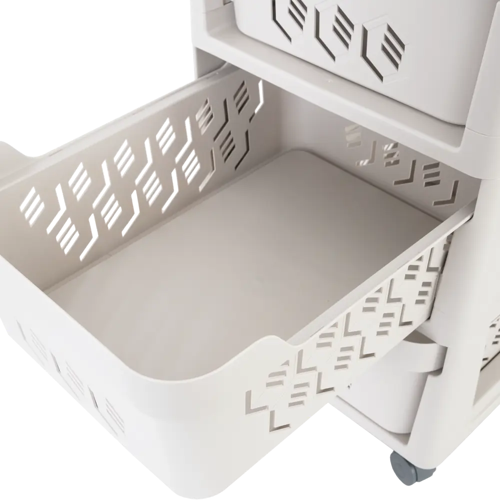 Комод DeLUXE 4 ящика 30x38.5x69 см пластик цвет бежевый 82995146 STLM-2203109 Santreyd  - Вид №3
