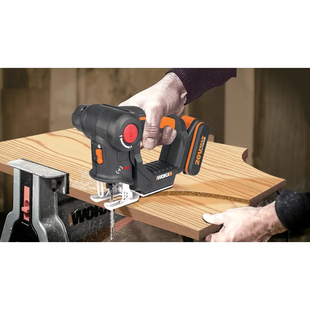 Лобзик-сабельная пила аккумуляторный Worx Axis WX550, 20 В Li-ion 2 Ач STLM-2079431 - Вид №4