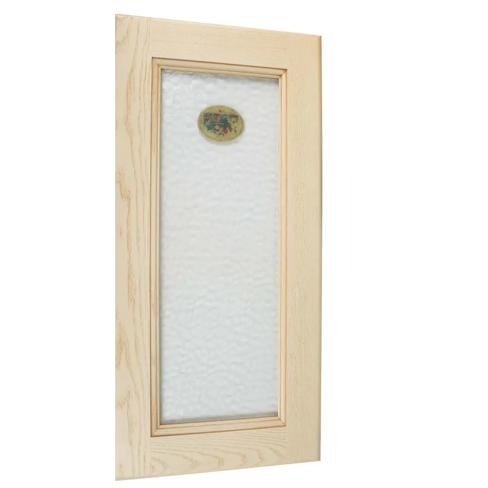 Фасад со стеклом Невель 39.7x76.5 см Delinia ID массив ясеня цвет кремовый STLM-2154307