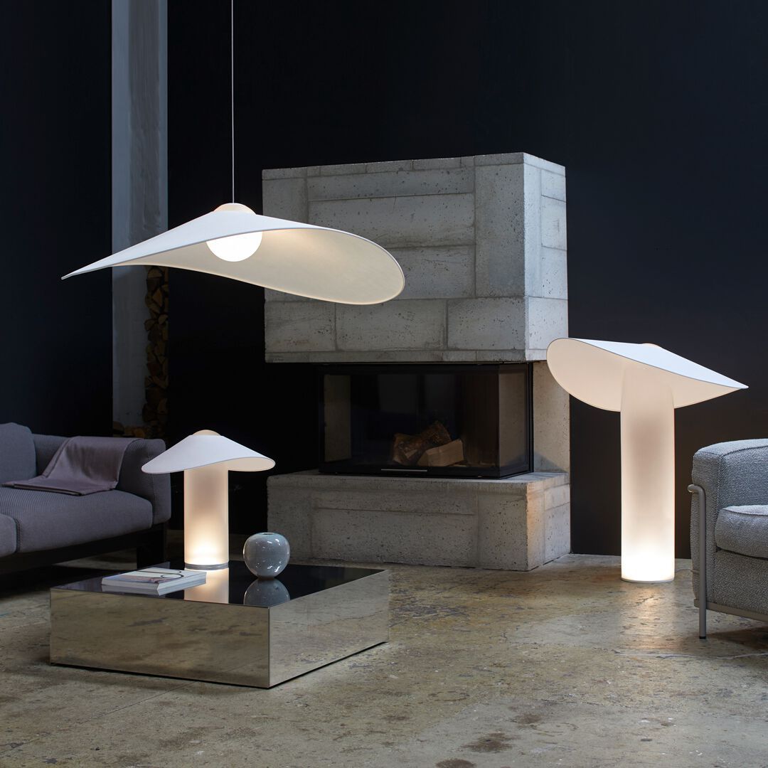 Регулируемая напольная лампа из дутого стекла Midgard Licht Loja ARCH-00067482 - Вид №1